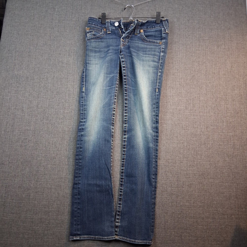 True Religion Low Rise Bootcut‎ Blue Jeans Flap Pocket Medium Wash 30x31